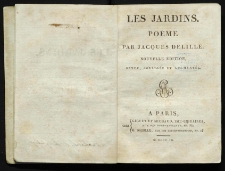 Les jardins : poëme
