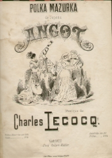 Polka mazurka de l'opera Angot