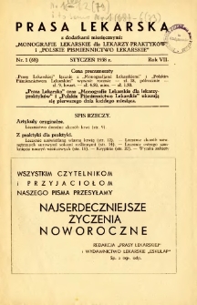 Prasa Lekarska 1938 R.7 nr 1