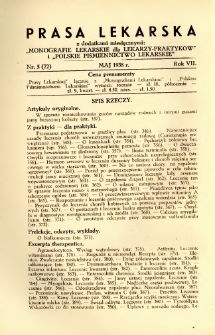 Prasa Lekarska 1938 R.7 nr 5