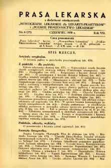 Prasa Lekarska 1938 R.7 nr 6
