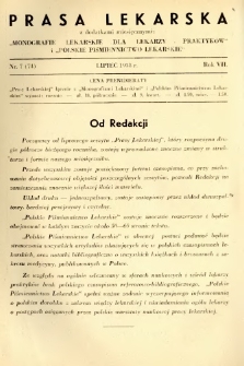 Prasa Lekarska 1938 R.7 nr 7