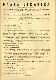 Prasa Lekarska 1938 R.7 nr 8