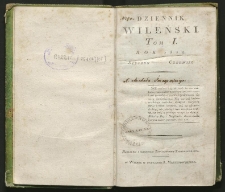Dziennik Wileński 1819 Tom I. Styczeń - Czerwiec