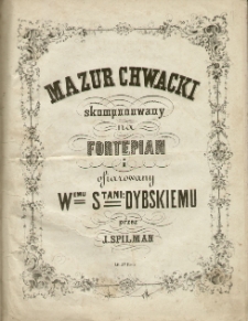 Mazur chwacki skomponowany na fortepian