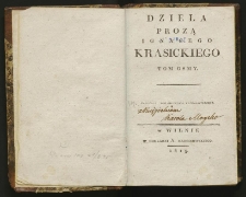 Dzieła prozą Ignacego Krasickiego. T. 8