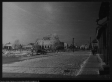 Tykocin, widok na Synagogę i ul. Świerczewskiego