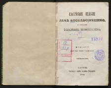 Łacińskie elegie Jana Kochanowskiego