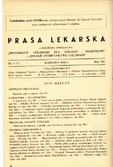 Prasa Lekarska 1938 R.7 nr 9