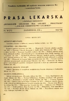 Prasa Lekarska 1938 R.7 nr 10