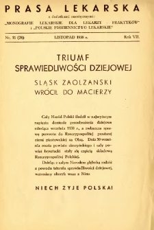 Prasa Lekarska 1938 R.7 nr 11