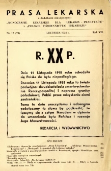 Prasa Lekarska 1938 R.7 nr 12