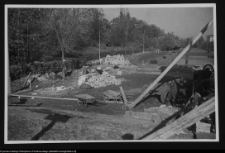 Białystok, budowa Pomnika Wdzięczności Armii Radzieckiej w Parku Planty