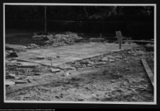 Białystok, budowa Pomnika Wdzięczności Armii Radzieckiej w Parku Planty