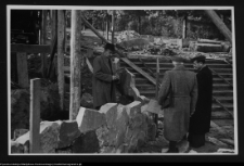 Białystok, budowa Pomnika Wdzięczności Armii Radzieckiej w Parku Planty