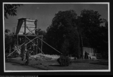 Białystok, budowa Pomnika Wdzięczności Armii Radzieckiej w Parku Planty