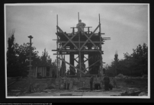 Białystok, budowa Pomnika Wdzięczności Armii Radzieckiej w Parku Planty