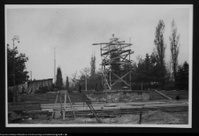 Białystok, budowa Pomnika Wdzięczności Armii Radzieckiej w Parku Planty