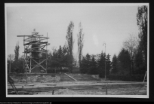 Białystok, budowa Pomnika Wdzięczności Armii Radzieckiej w Parku Planty