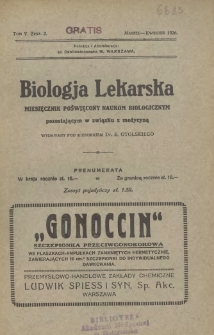 Biologja Lekarska 1926 R.5 nr 2