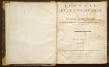 Słownik języka polskiego. T. 1, cz. 1, A-F