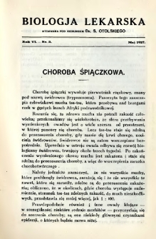 Biologja Lekarska 1927 R.6 nr 3