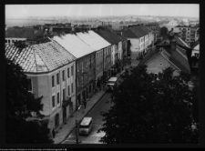 Łomża, widok na ul. Farną z dzwonnicy