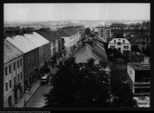 Łomża, widok na ul. Farną z dzwonnicy