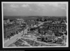 Łomża, widok z wieży katedry na północną część miasta