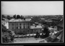 Łomża, widok z wieży katedry na ul. Giełczyńską