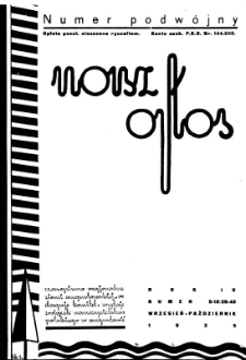 Nasz Głos 1935, R.4, wrzesień-październik nr 9-10