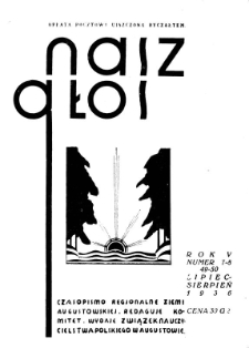 Nasz Głos 1936, R.5, lipiec-sierpień nr 7-8