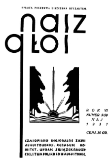 Nasz Głos 1937, R.6, maj nr 5