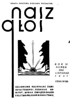 Nasz Głos 1937, R.6, listopad nr 11
