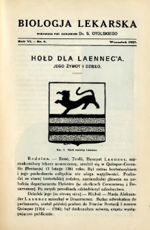 Biologja Lekarska 1927 R.6 nr 6