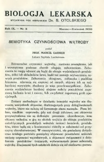 Biologja Lekarska 1930 R.9 nr 2