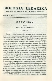 Biologja Lekarska 1930 R.9 nr 3