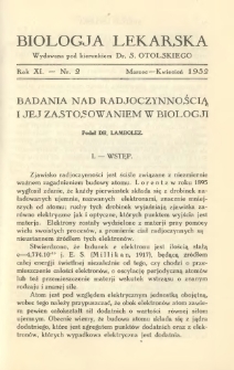 Biologja Lekarska 1932 R.11 nr 2