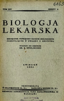 Biologja Lekarska 1935 R.14 nr 4
