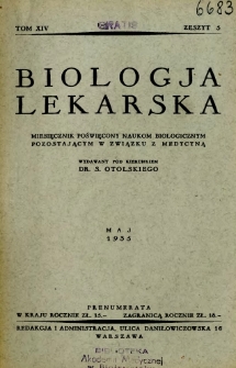 Biologja Lekarska 1935 R.14 nr 5