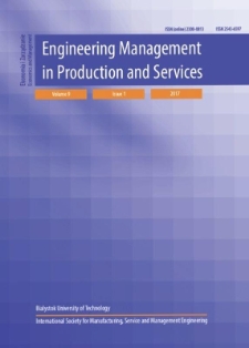 Engineering Management in Production and Services. Vol. 17, iss. 2