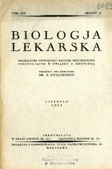 Biologja Lekarska 1935 R.14 nr 9