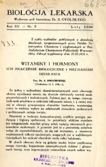 Biologja Lekarska 1936 R.15 nr 2