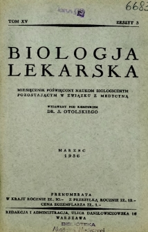 Biologja Lekarska 1936 R.15 nr 3