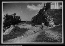 Wigry, mury oporowe od strony północnej