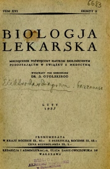 Biologja Lekarska 1937 R.16 nr 2