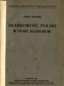 Skarbowość Polski w dobie rozbiorów