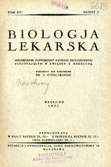 Biologja Lekarska 1937 R.16 nr 7