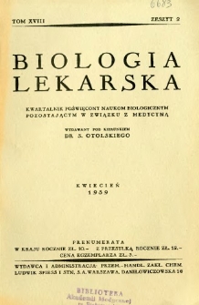 Biologja Lekarska 1939 R.18 nr 2
