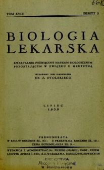 Biologja Lekarska 1939 R.18 nr 3
